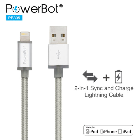 PowerBot® PB305 Smart LED Lightning Sync & Charge USB Cable