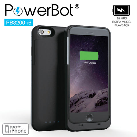 MFi PowerBot® PB3200-i6 Battery Charger Case for iPhone 6