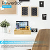 PowerBot® PB5100 Bamboo Multi Charging Station w/ Black 5 Ports USB Desktop Charger