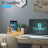 PowerBot® PB5100 Bamboo Multi Charging Station w/ Black 5 Ports USB Desktop Charger