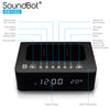 SoundBot® SB1022 FM RADIO Alarm Clock Charging Station With Bluetooth Speaker - SoundBot