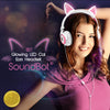 SoundBot® SB277 Glowing LED Cat Ears Headset