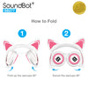 SoundBot® SB277 Glowing LED Cat Ears Headset