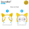 SoundBot® SB277 Glowing LED Cat Ears Headset
