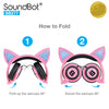 SoundBot® SB277 Glowing LED Cat Ears Headset