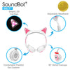 SoundBot® SB277 Glowing LED Cat Ears Headset