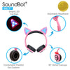 SoundBot® SB277 Glowing LED Cat Ears Headset