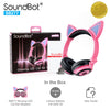 SoundBot® SB277 Glowing LED Cat Ears Headset