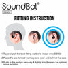 SoundBot® SB302 Secure Fit Sports Active Earphone w/ Memory Frame & Human Engineering Design - SoundBot