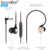 SoundBot® SB303 Secure Fit Sports Active Earphone w/ Memory Frame & Human Engineering Design - SoundBot