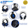 SportsBot® SS302 4-in-1 LED Gaming Over-Ear Headset Headphone, Keyboard, Mouse Pad, and Mouse Combo Set