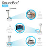 SounBot SB320 3-In-1 Portable Wireless Bluetooth Speaker, LED Desk Lamp, & Tablet/ Smartphone Stand Holder for Up to 11" Tablet, Smartphones, & E-Reader - SoundBot