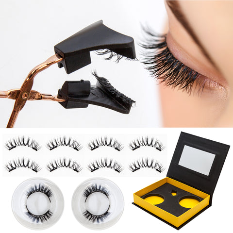 SoundBot Premium Dual 4 Piece Magnetic Eyelashes w/ Tweezers