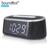 SoundBot® SB1020 Bluetooth Speaker, FM RADIO Dual Alarm Clock, 3W Stereo Speaker, 2.1A USB Charging Port, 3.5mm AUX Line In Jack, LED Night Light, Snooze Button, for Home/Office, SmartPhone, Media Players, Laptop/Desktop PC, and Tablets - SoundBot