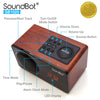 SB1025 Bluetooth Speaker with FM Radio and Alarm Clock