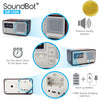 SB1026 Bluetooth Speaker with FM Radio, Alarm Clock, and USB Charging Port