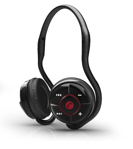 SoundBot® SB240 Red Bluetooth Headphone Wireless Headset for Music Str ...