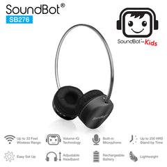 SoundBot® for Kids SB276 Volume-IQ Techonolgy 85dB Bluetooth V4.1 Headphone