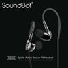 SoundBot® SB302 Secure Fit Sports Active Earphone w/ Memory Frame & Human Engineering Design