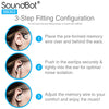 SoundBot® SB303 Secure Fit Sports Active Earphone w/ Memory Frame & Human Engineering Design - SoundBot