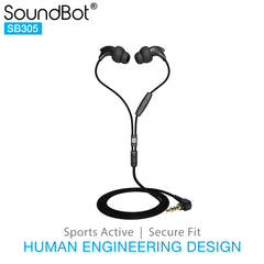 SoundBot® SB305 Headset Earphone w/ In-Line Mic
