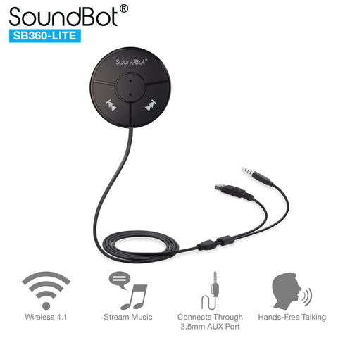 SoundBot SB360 LITE Bluetooth Wireless 4.0 Car Kit