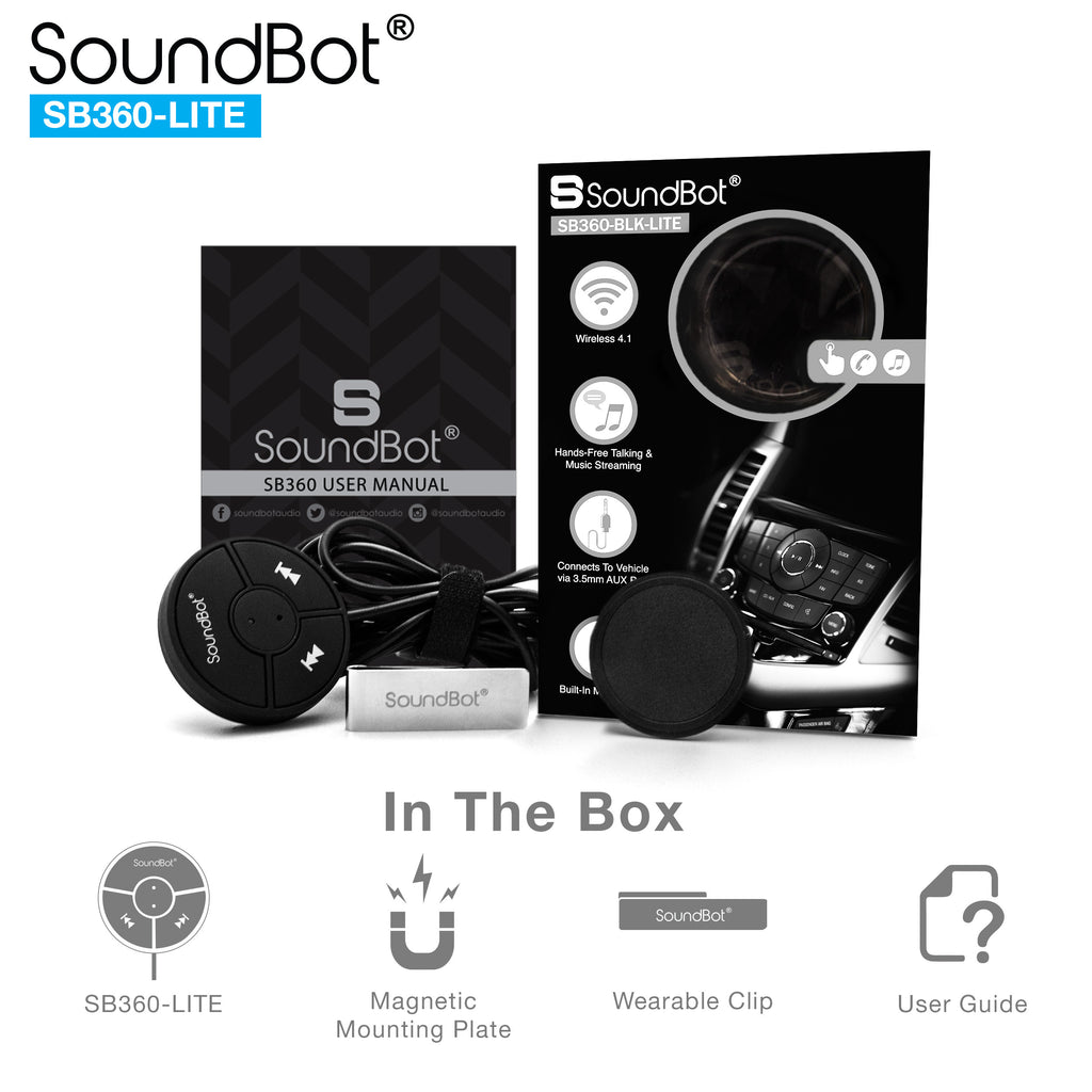 Soundbot Bluetooth SoundBot SB360 LITE Bluetooth Wireless 4.0 Car Kit | SoundBot
