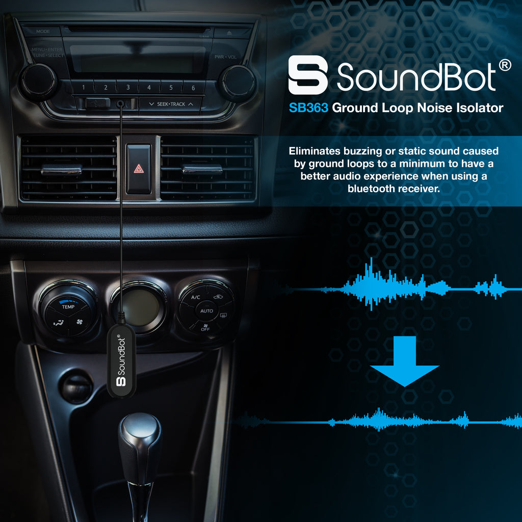 Aux-Bluetooth-Adapter für Auto - Ground Loop Noise Isolator - Drahtloser  Bluetooth-Empfänger mit Dual-Port-USB-Autoladegerät - Freisprechen und Musik