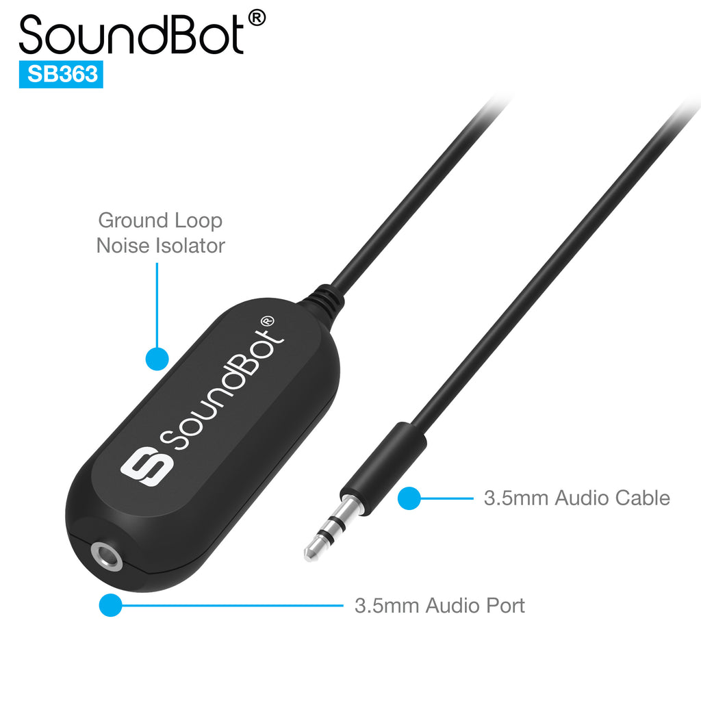 Aux-Bluetooth-Adapter für Auto - Ground Loop Noise Isolator - Drahtloser  Bluetooth-Empfänger mit Dual-Port-USB-Autoladegerät - Freisprechen und Musik