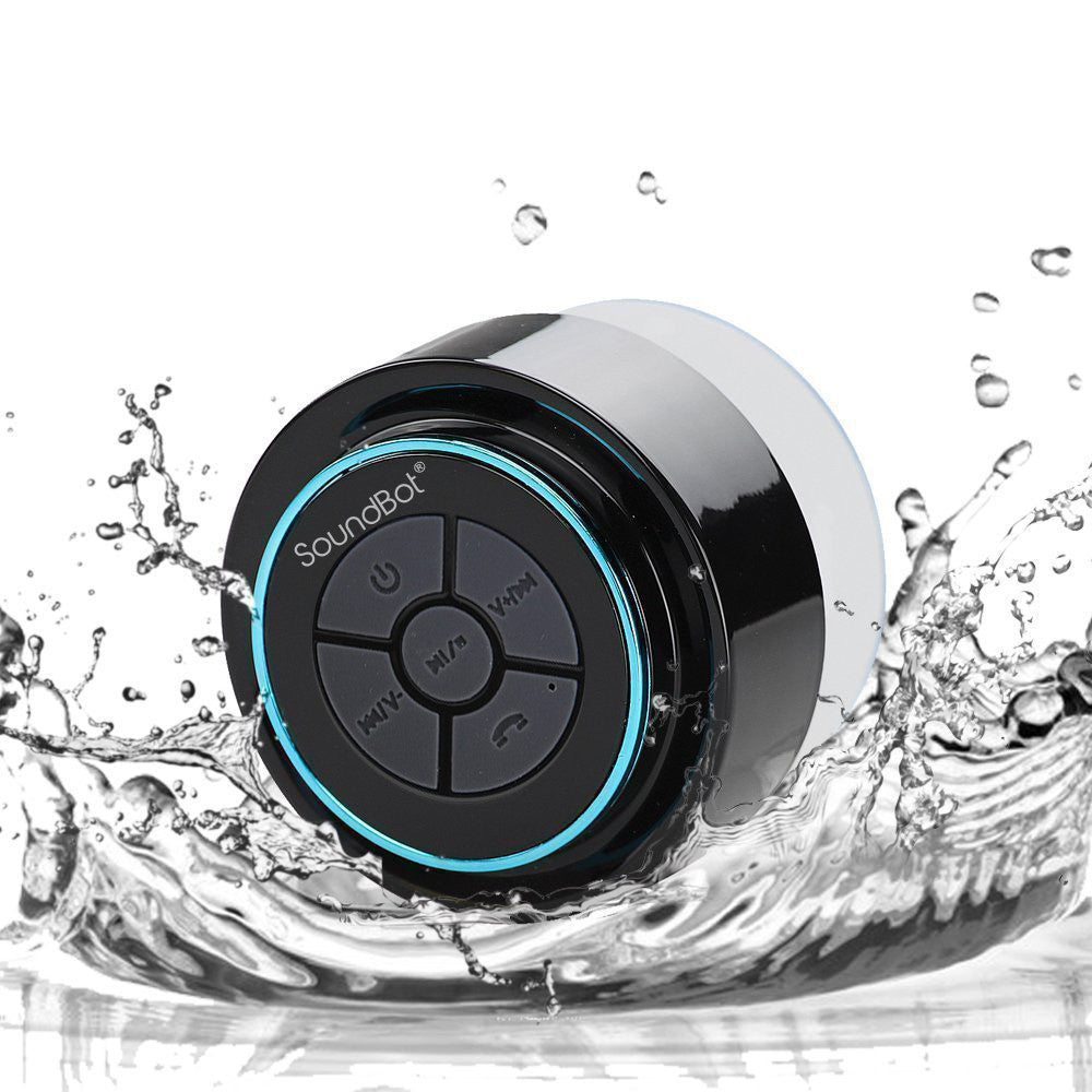 Soundbot Bluetooth SoundBot® SB517FM IPX7 Water-Proof Bluetooth Speaker with FM Radio Spe ...