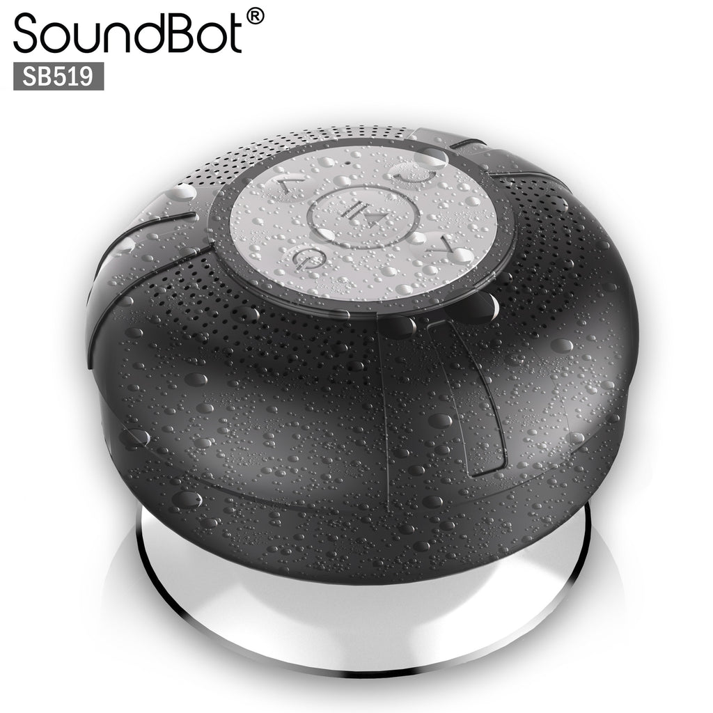 Portable Subwoofer Waterproof Shower Wireless Bluetooth Speaker Car  Handsfree Receive Call Music Suction Phone Mic Fo…