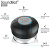 SoundBot® SB519 HD Bluetooth Wireless Shower Speaker Portable Weather Water-Resistant Speakerphone w/ Full Spectrum Music, 6Hrs Streaming & Hands-Free Talking, Built-In Mic, Suction Cup, 33feet Range