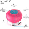 SoundBot® SB519 HD Bluetooth Wireless Shower Speaker Portable Weather Water-Resistant Speakerphone w/ Full Spectrum Music, 6Hrs Streaming & Hands-Free Talking, Built-In Mic, Suction Cup, 33feet Range