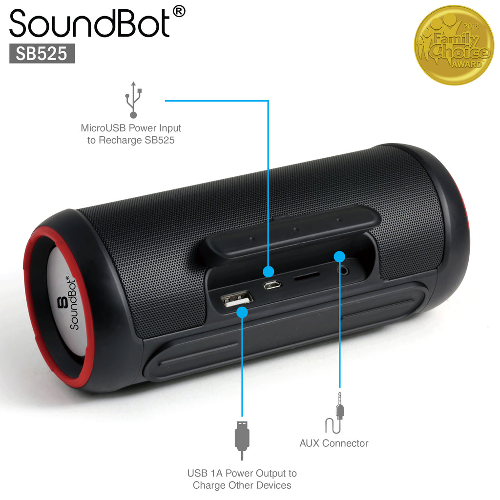 Soundbot 5 SoundBot® SB525 Bluetooth 4.0 Speaker 12 hrs Music Streaming&Hands-Fre ...