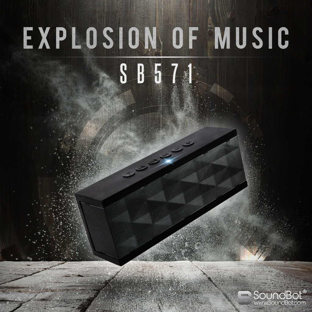 Soundbot Bluetooth SoundBot SB571 Bluetooth Wireless Speaker 12W Output HD Bass 40mm Dual ...