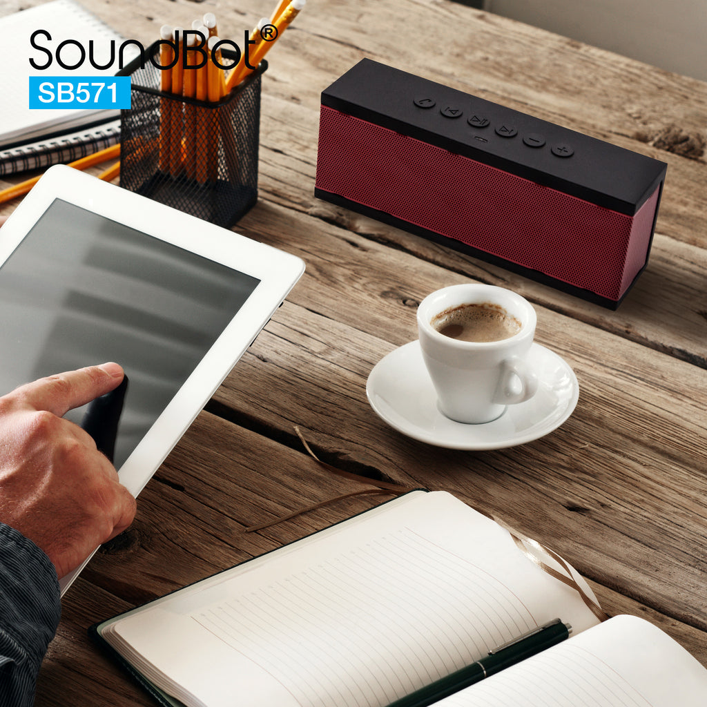 Soundbot Bluetooth SoundBot SB571 Bluetooth Wireless Speaker 12W Output HD Bass 40mm Dual ...