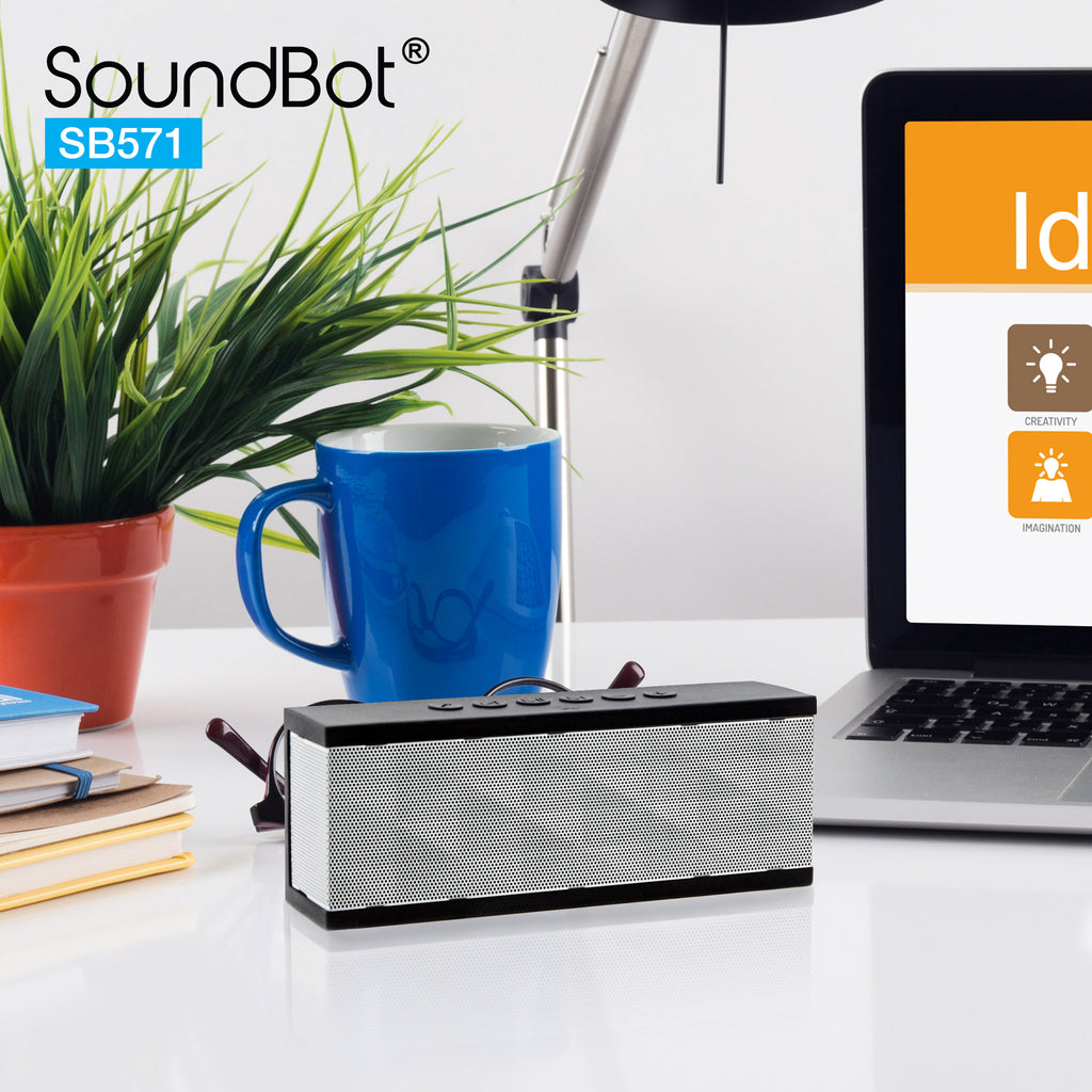 Soundbot Bluetooth SoundBot SB571 Bluetooth Wireless Speaker 12W Output HD Bass 40mm Dual ...
