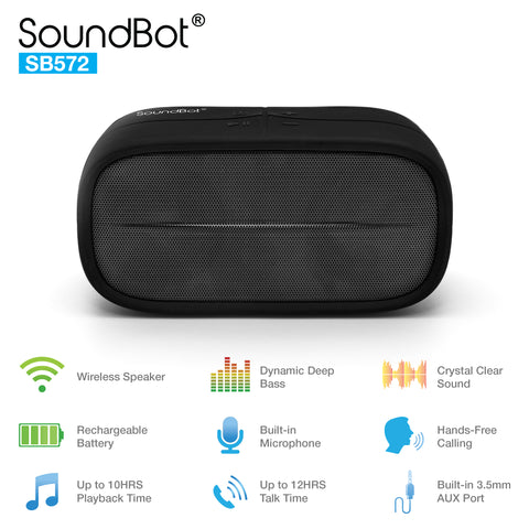 SB572 HD Bluetooth Wireless 3W Speaker