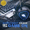 SportsBot® SS302 4-in-1 LED Gaming Over-Ear Headset Headphone, Keyboard, Mouse Pad, and Mouse Combo Set