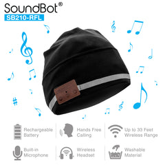 SoundBot® SB210-RFL Bluetooth Wireless Musical Reflective Beanie